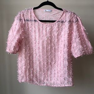 Pink Sheer Zara Blouse